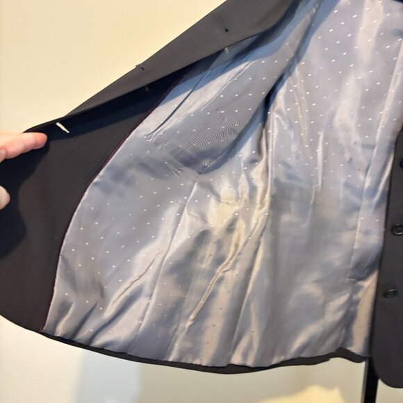 Banana Republic Wool Blend 3 Button Black Blazer - Picture 6 of 9